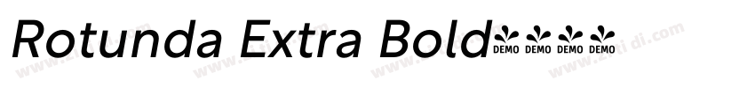 Rotunda Extra Bold字体转换